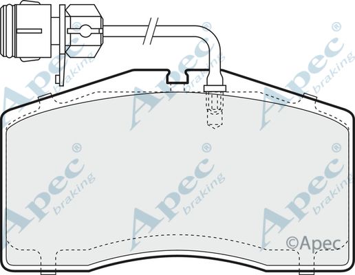 APEC BRAKING Bremžu uzliku kompl., Disku bremzes PAD1365